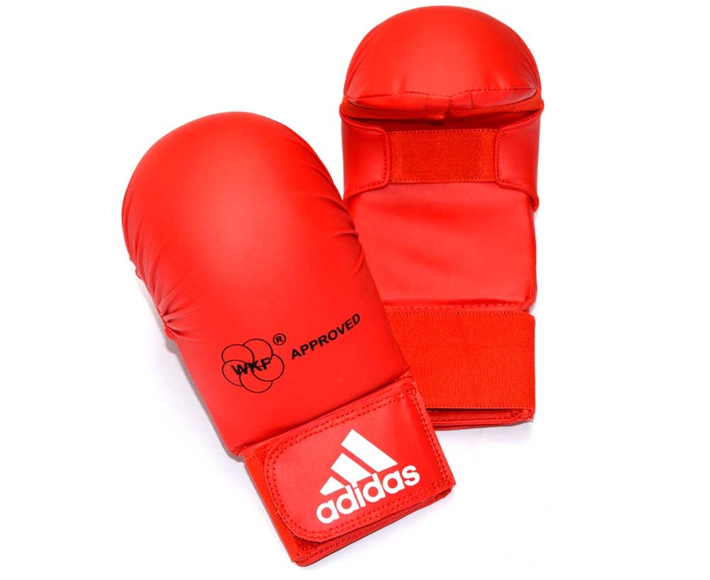 Перчатки для каратэ ADIDAS Bigger WKF красные купить оптом перчатки для ...