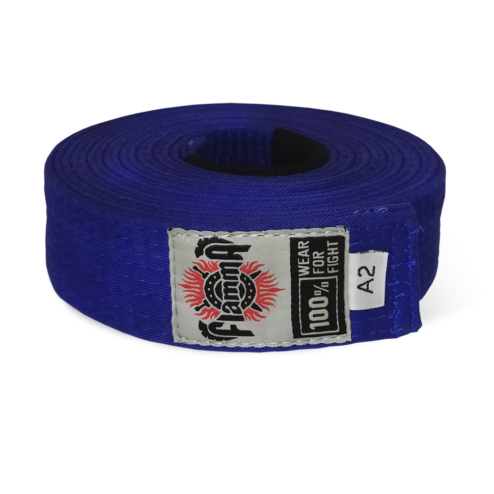 Пояс для джиу-джитсу FLAMMA ELITE синий купить оптом пояса для джиу ...