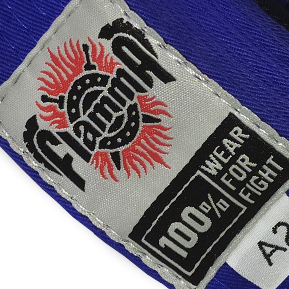 Пояс для джиу-джитсу FLAMMA ELITE синий купить оптом пояса для джиу ...