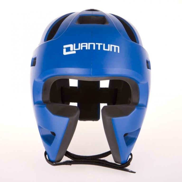 Шлем для единоборств QUANTUM XP с защитой скул синий купить оптом шлемы ...