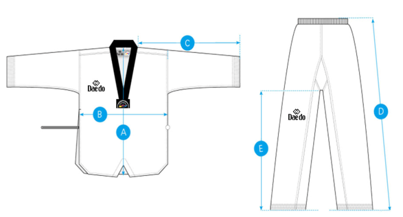 Tailles des Karategi (kimono) & Obi (ceintures) Tokaido in 2025 Aikido, Apron se